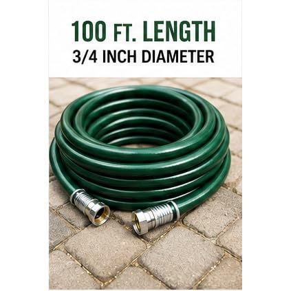 Heavy Duty 3/4 Inch x 100 FT Garden Hose Q58345