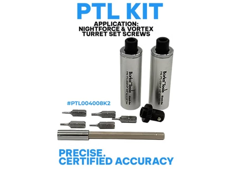 Dual Torque Limiter Kit 4 & 8 in-lb with Knurled Adapter, Bits & Case A531