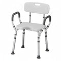Bath & Shower Seat with U-Shaped Cutout, Padded Removable Arms & Back X8647