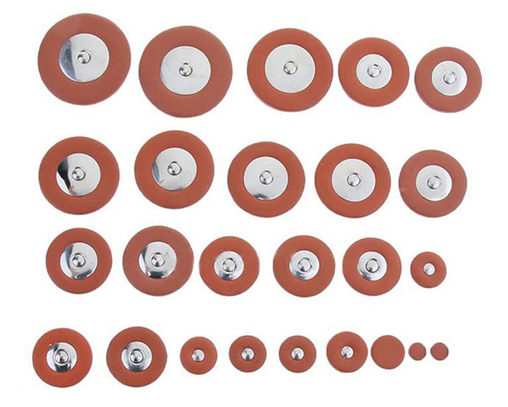 25 Pieces Leather Alto Sax Pads Replacement Set C2660