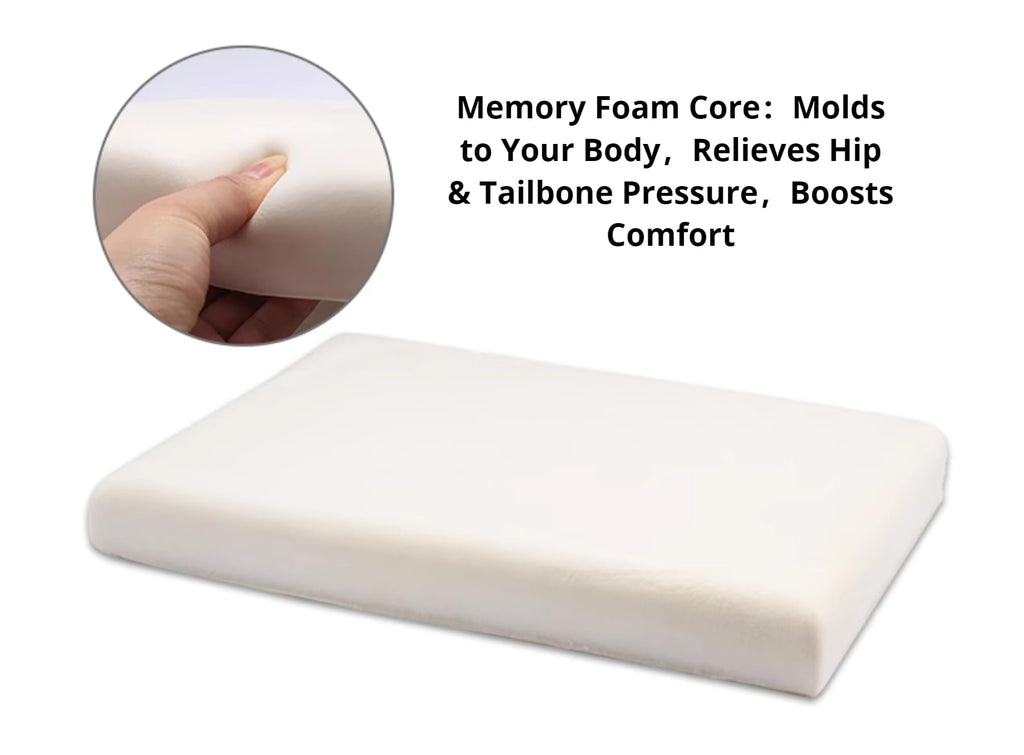 Memory Foam Chair Cushion with Strap Ties S35716