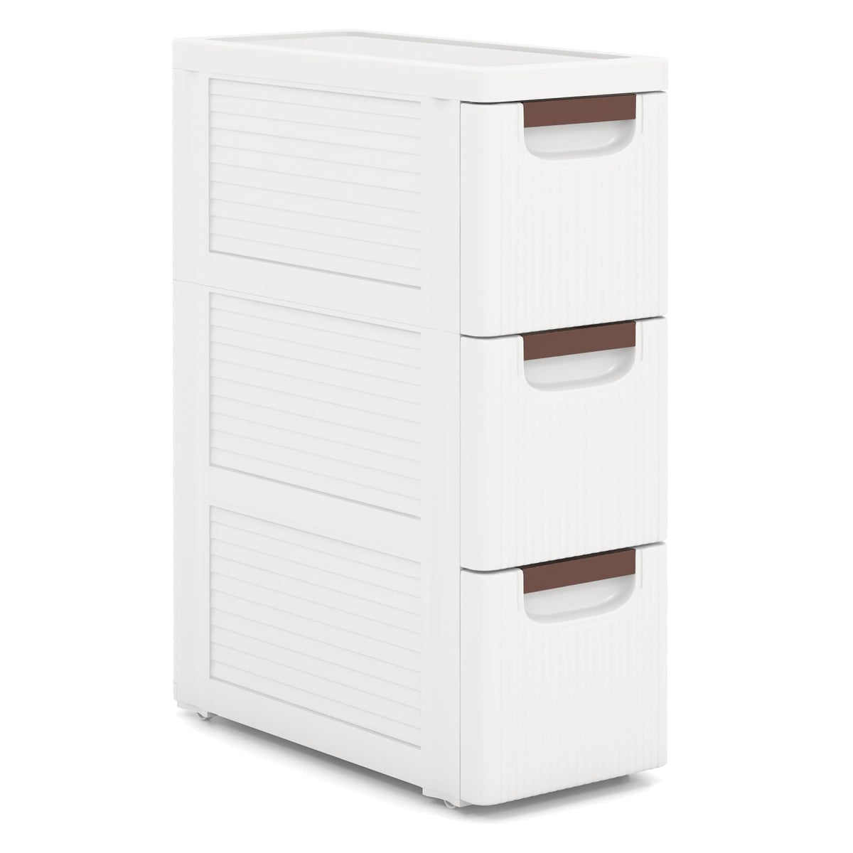 3 Drawer Narrow Rolling Storage Cart with 4 Wheels N98482