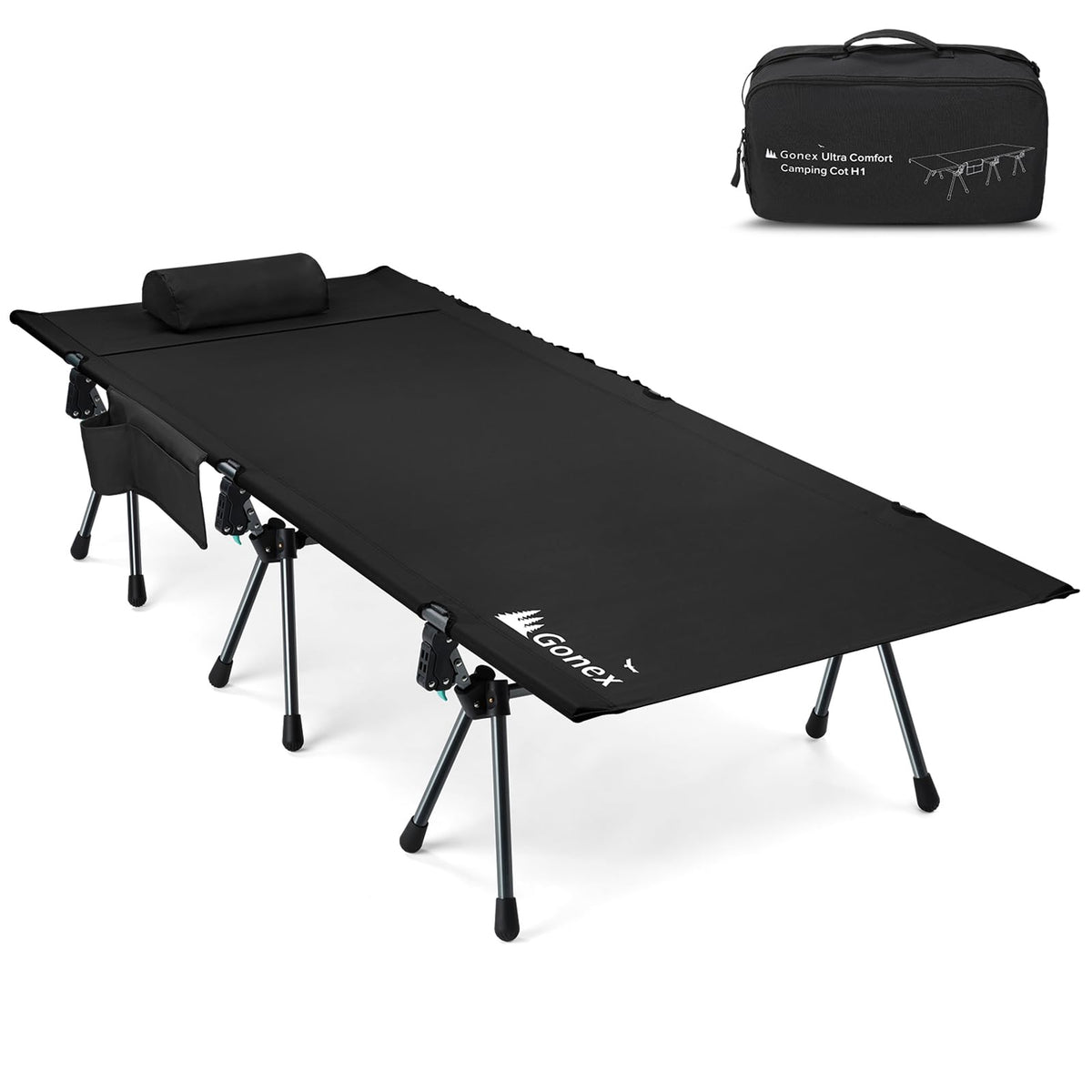 31" Adjustable Height Camping Cot Q8801