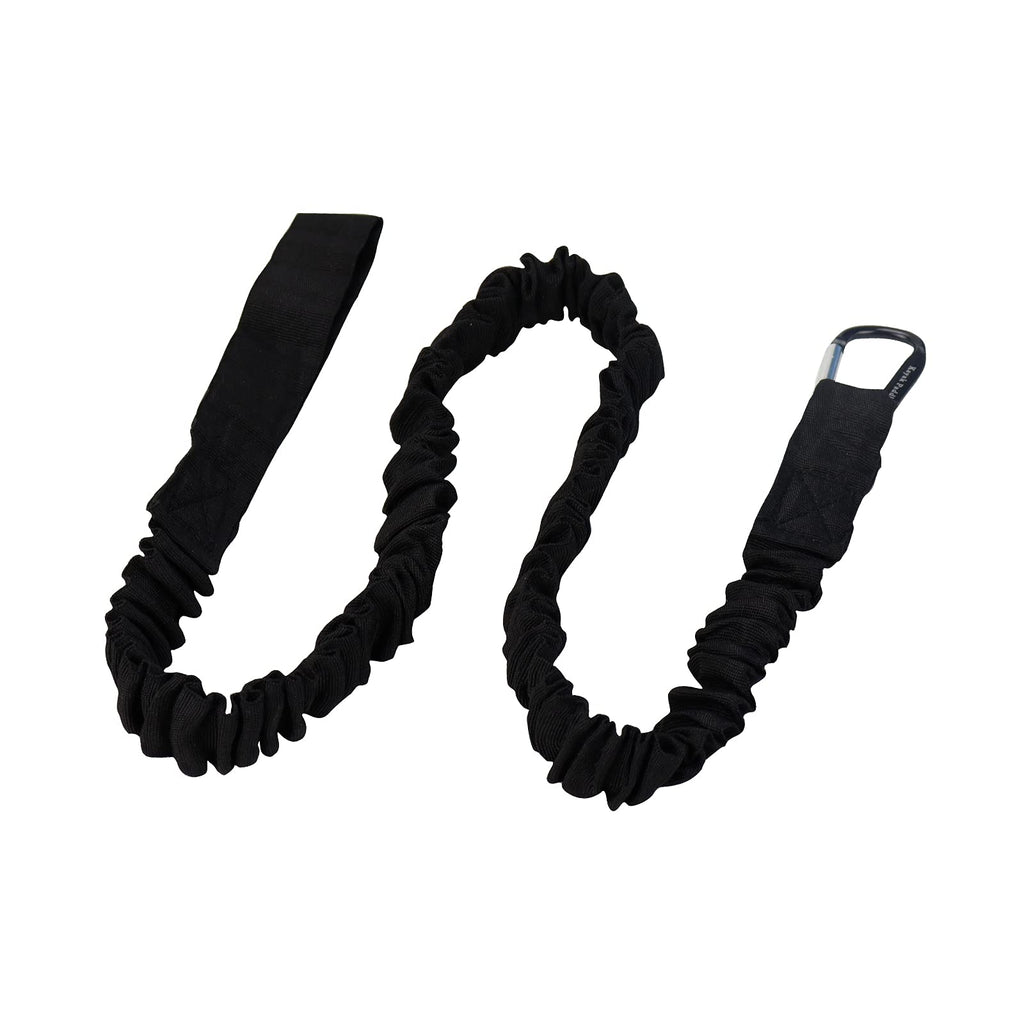 Kayaking Paddle Leash Tether 1 Pack Stretchable Coiled Lanyard Black I6104