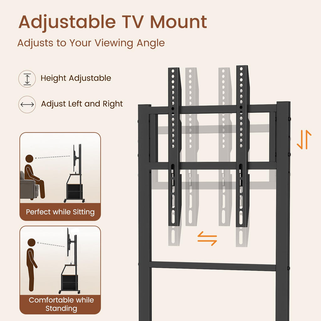 Rolling TV Stand for 32-55 Inch TVs E426