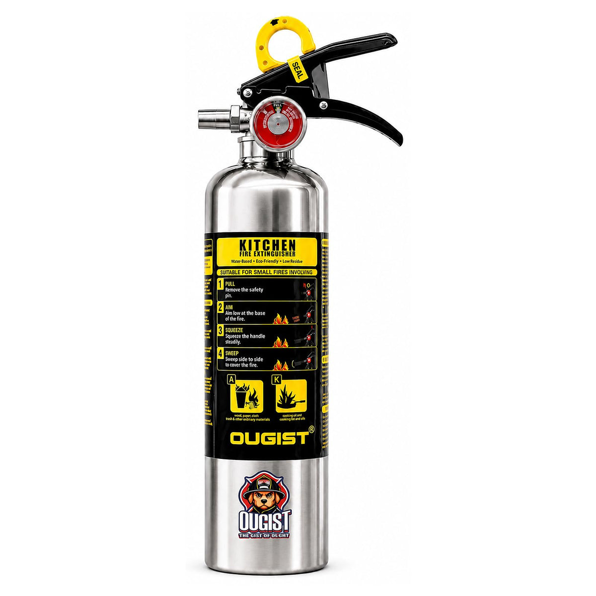 Class K Fire Extinguisher 34 Fl Oz Wet Chemical G76962