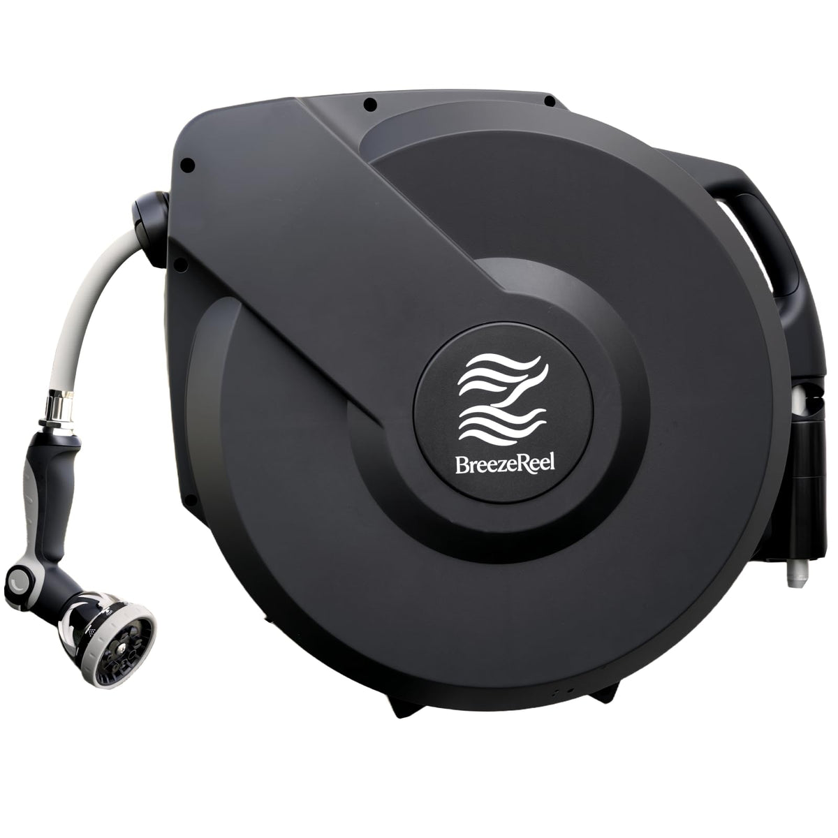 Retractable Garden Hose Reel, 5/8 in x 100ft, Auto Rewind X849634