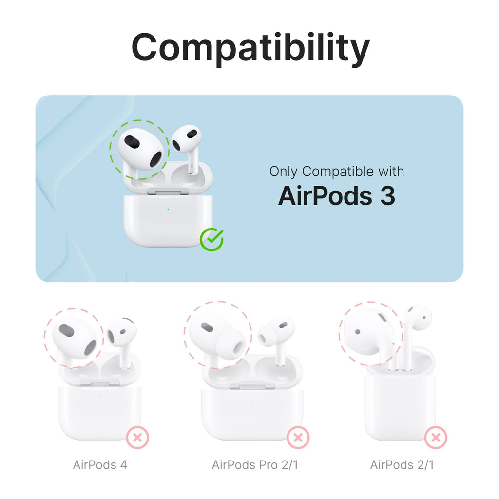 Waterproof AirPods 3rd Generation Case with Carabiner N3006