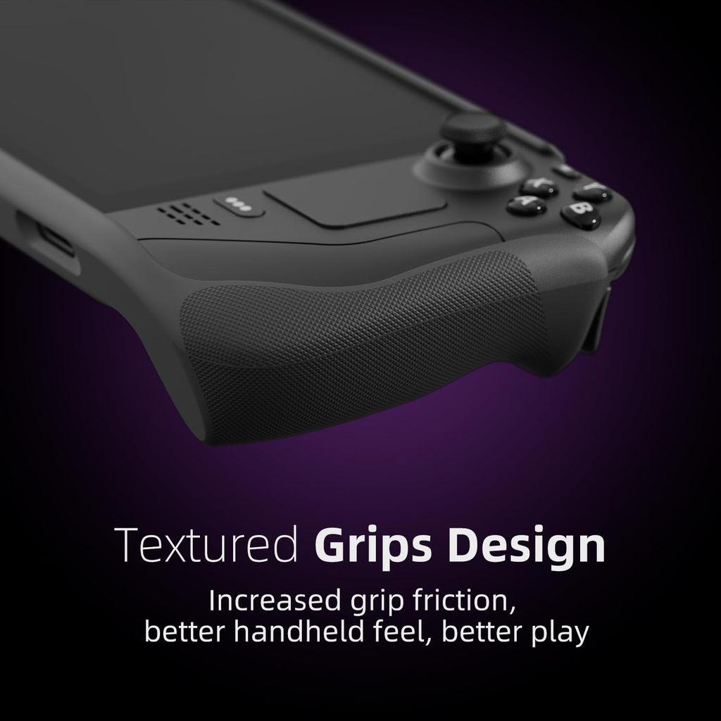 Soft Protective Case with Textured Grips and Stand Black K9034