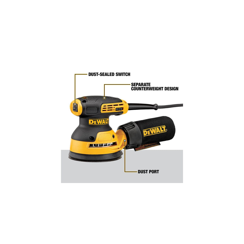 Corded Electric Variable Speed 5-Inch Random Orbit Sander Q708