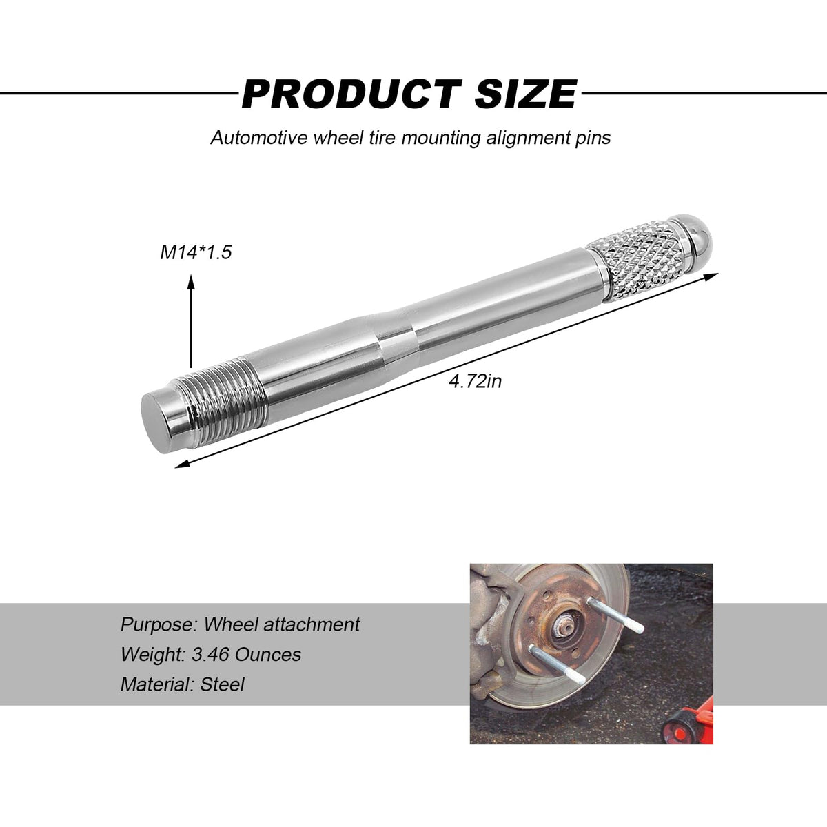 M14×1.5 Stainless Steel Wheel Alignment Pin T87508