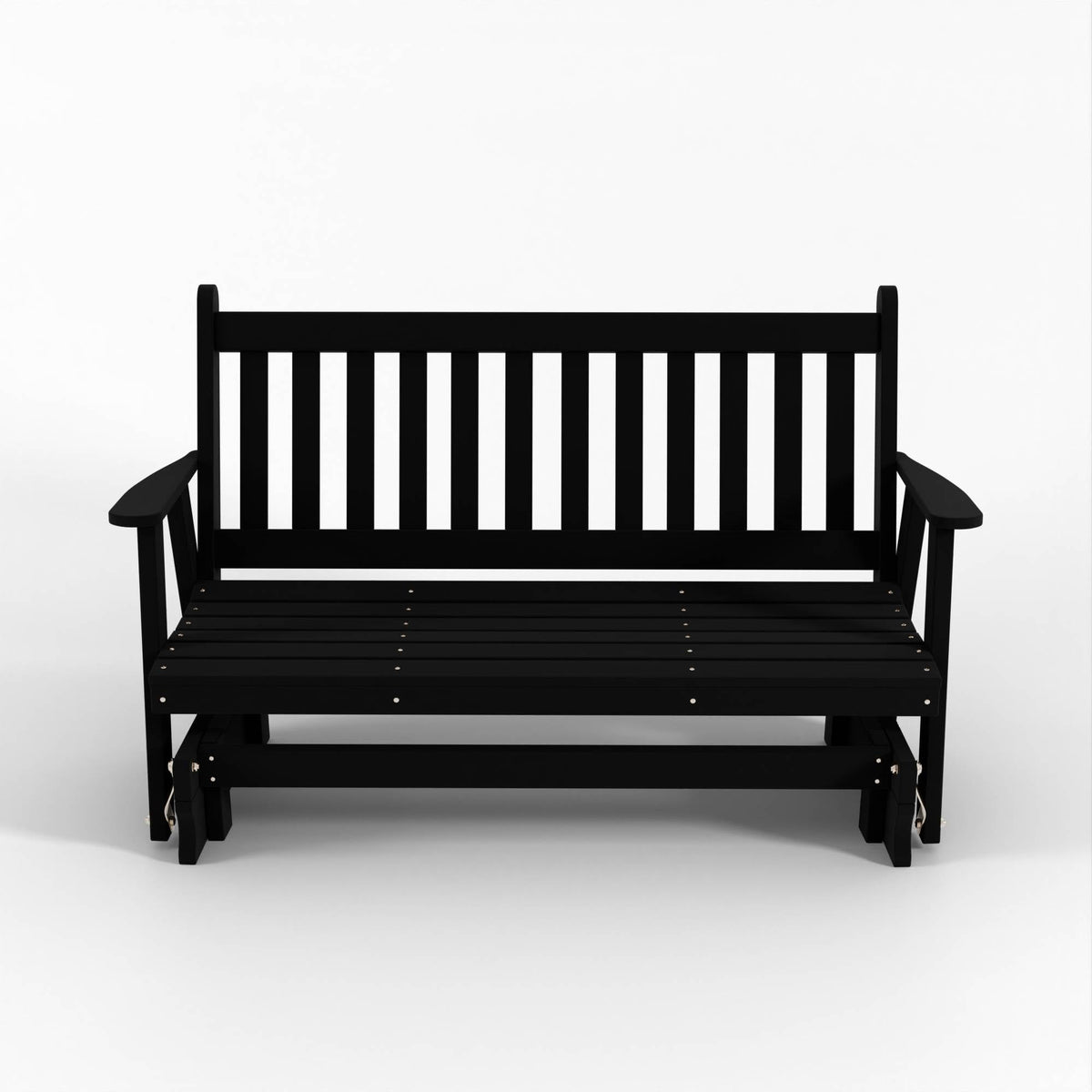 Black 4 Foot Wooden Porch Glider W83046