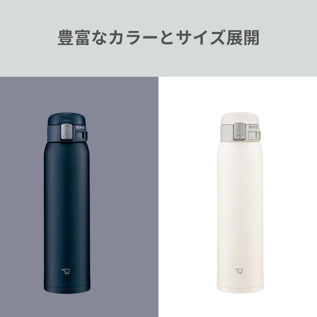 Stainless Steel Water Bottle 600ml Navy O7258