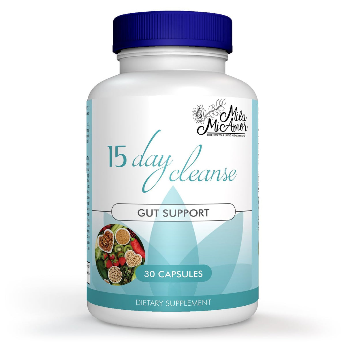 15 Day Gut and Colon Cleanse with Senna, Cascara Sagrada & Psyllium Husk 30 Capsules T847907