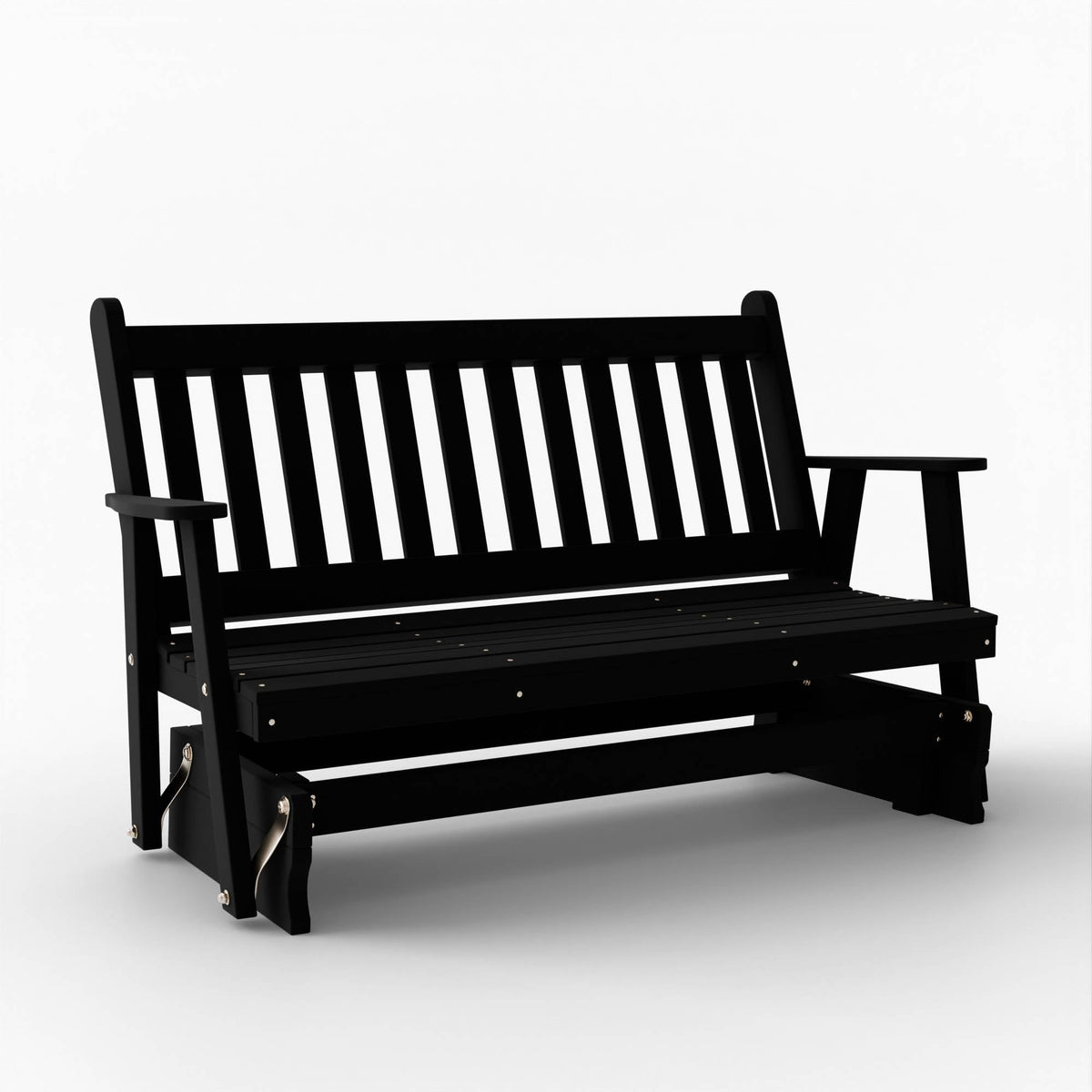 Black 4 Foot Wooden Porch Glider W83046