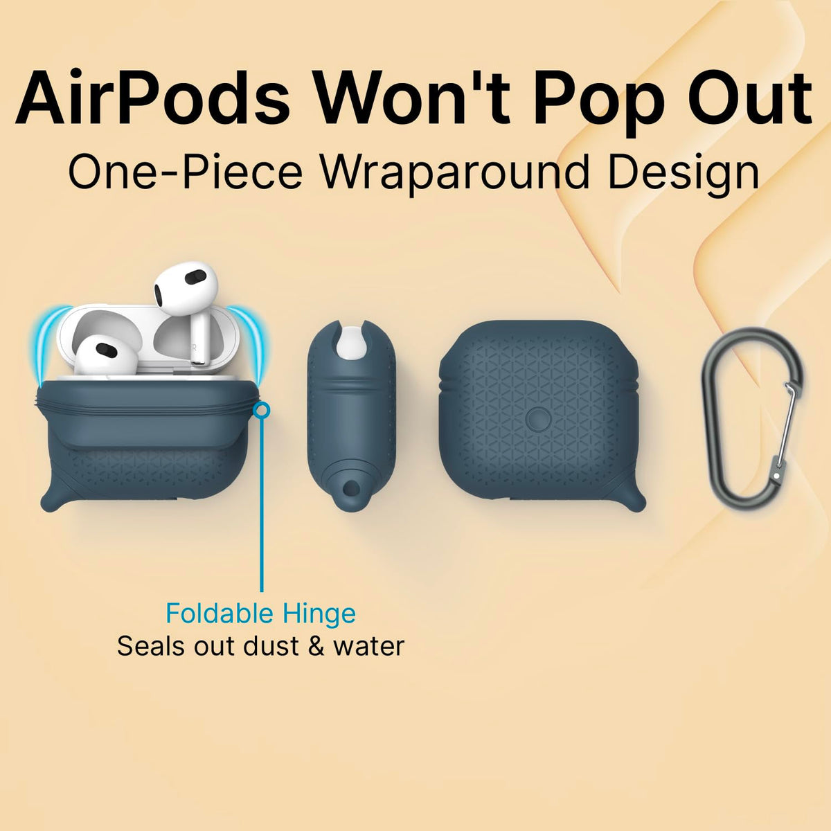 Waterproof AirPods 3rd Generation Case with Carabiner N3006