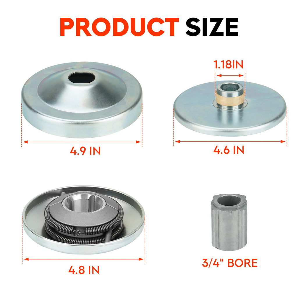 6.5 HP Torque Converter Clutch Driver Pulley 3/4" Bore K3659