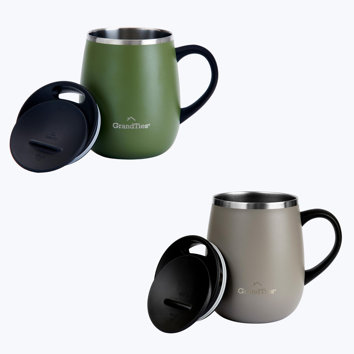 16 oz Insulated Stainless Steel Coffee Mug 2-Pack Q482498