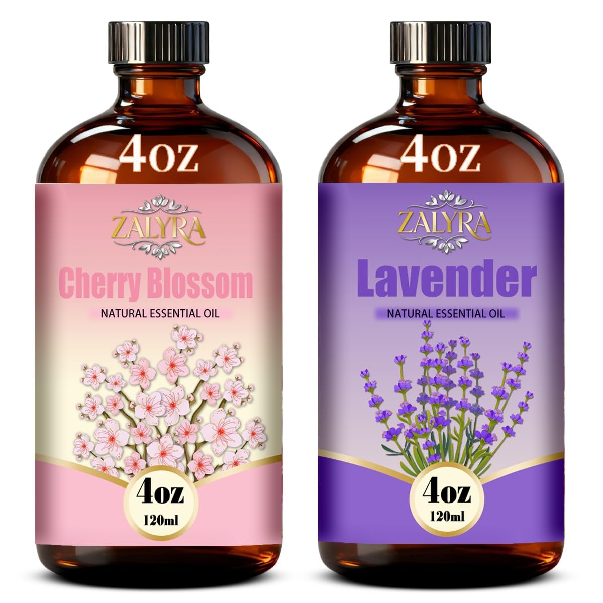 Cherry Blossom & Lavender Essential Oil 4 Fl Oz + 0.33 Fl Oz N863041