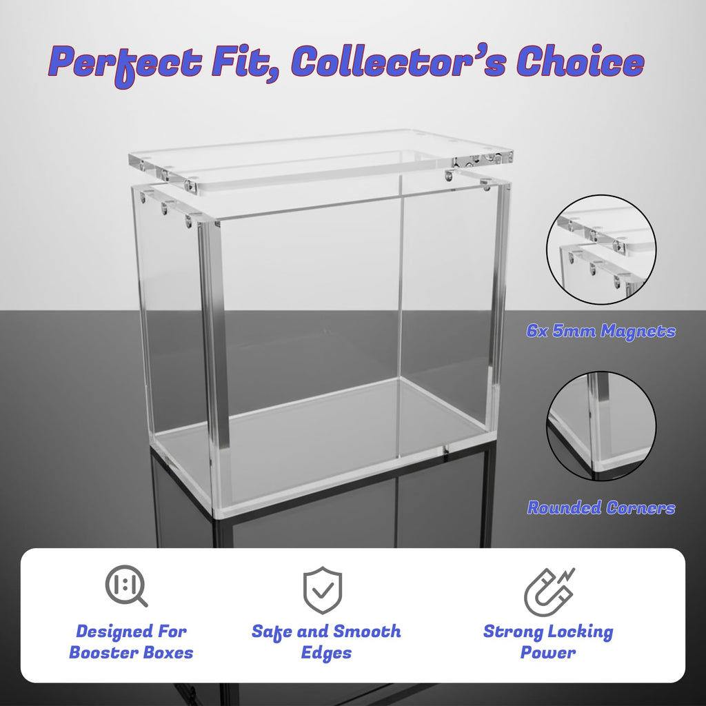 Clear Acrylic Booster Box Case with Magnetic Lid E4353