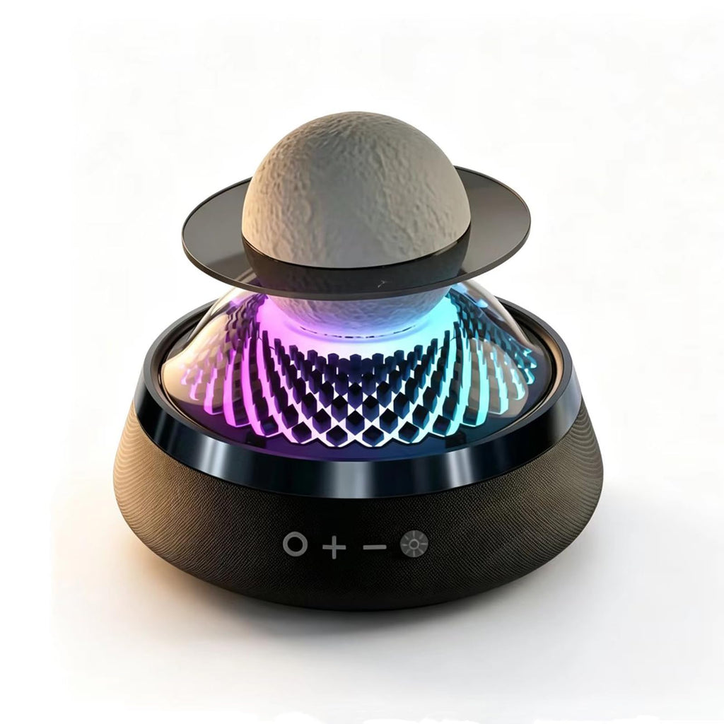 Black Portable Bluetooth Speaker with LED Night Light and Essential Oil Diffuser B689