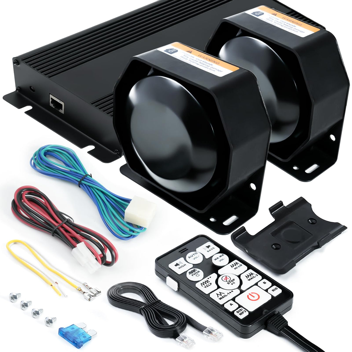 400W 12V 37 Tone Emergency Siren PA System with Microphone S204940