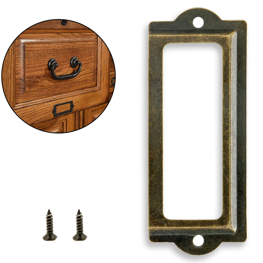 Bronze 3.3 Inch Label Holder 30 Pcs K581