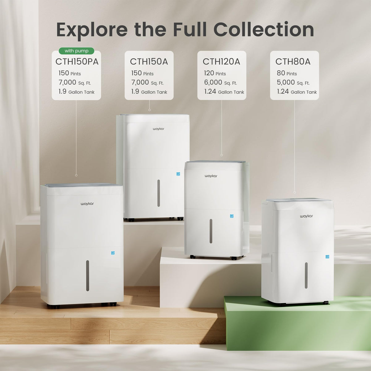 150 Pint Dehumidifier with Pump T366