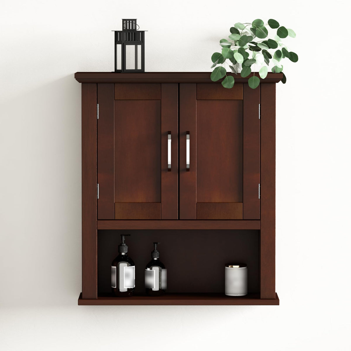 Wood Bathroom Wall Cabinet with Door D5949