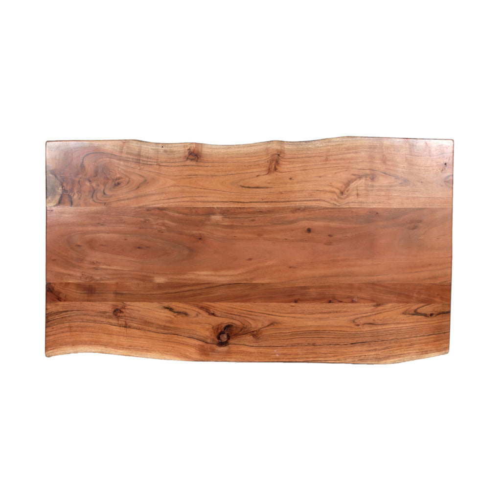Solid Wood Coffee Table with Hairpin Metal Legs, 48 Inch X822