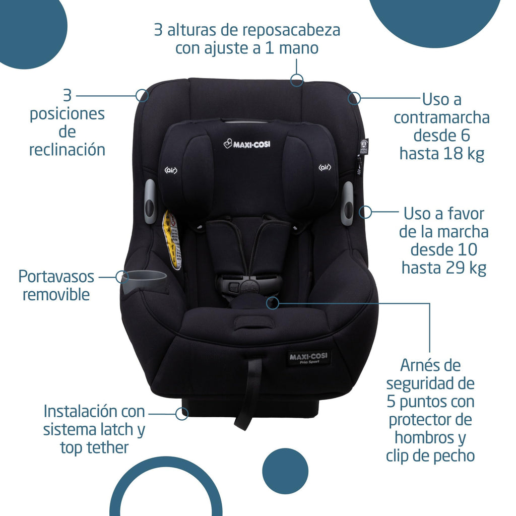 2-in-1 Convertible Car Seat Midnight Black N42680