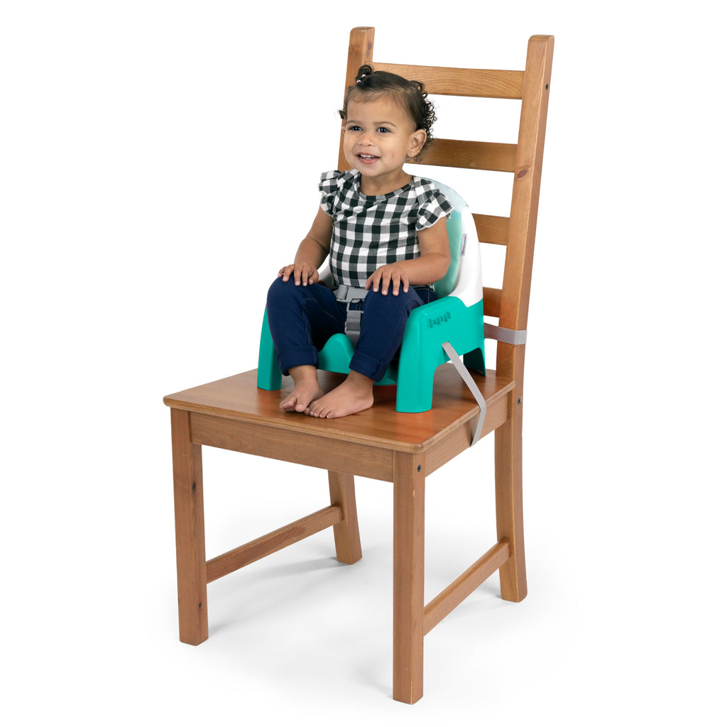 2 in 1 Compact Booster Feeding Seat with Musical Steering Wheel Toy O694571