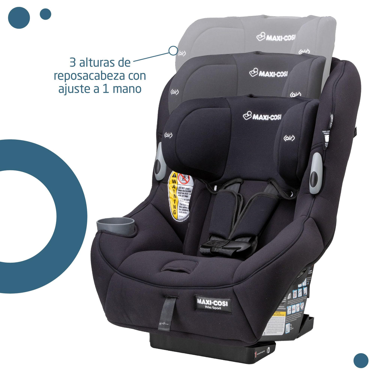 2-in-1 Convertible Car Seat Midnight Black N42680