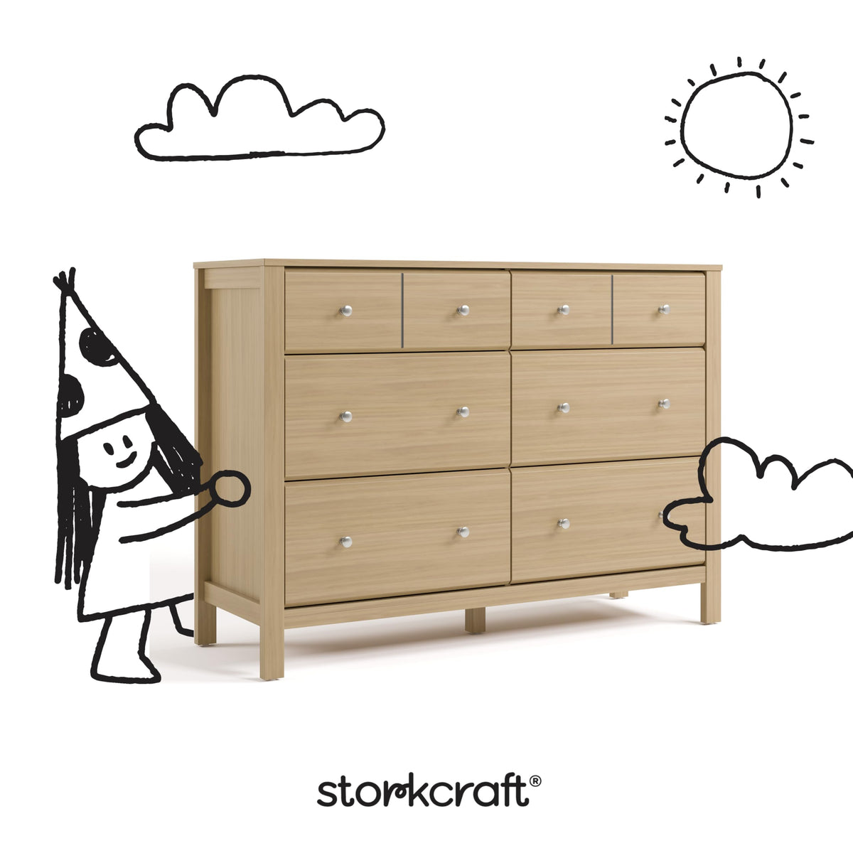 6 Drawer Dresser X198