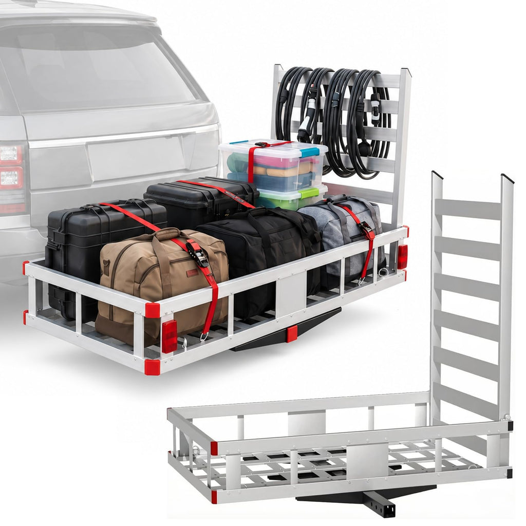 Aluminum Hitch Cargo Carrier with Ramp S8888