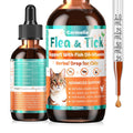 Flea and Tick Prevention for Cat with Vitamins Fish Oil 2 fl oz T521570