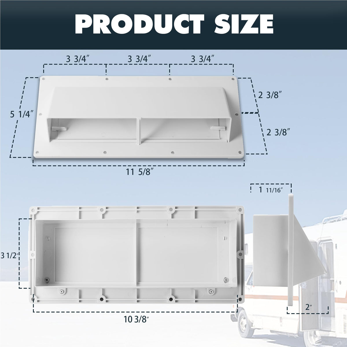 RV Range Hood Vent Cover T3875