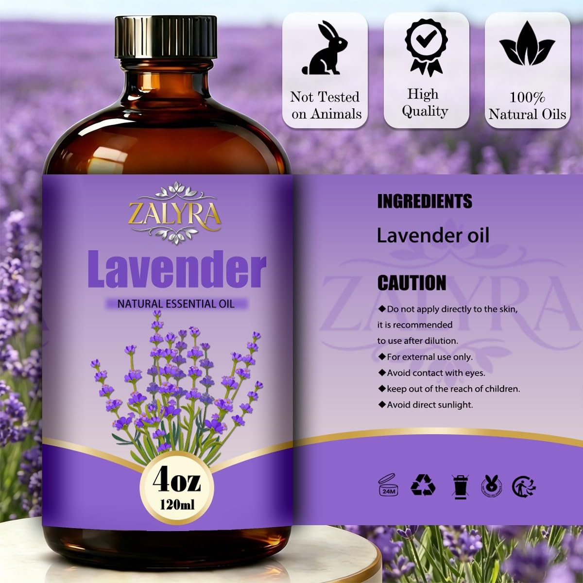 Cherry Blossom & Lavender Essential Oil 4 Fl Oz + 0.33 Fl Oz N863041