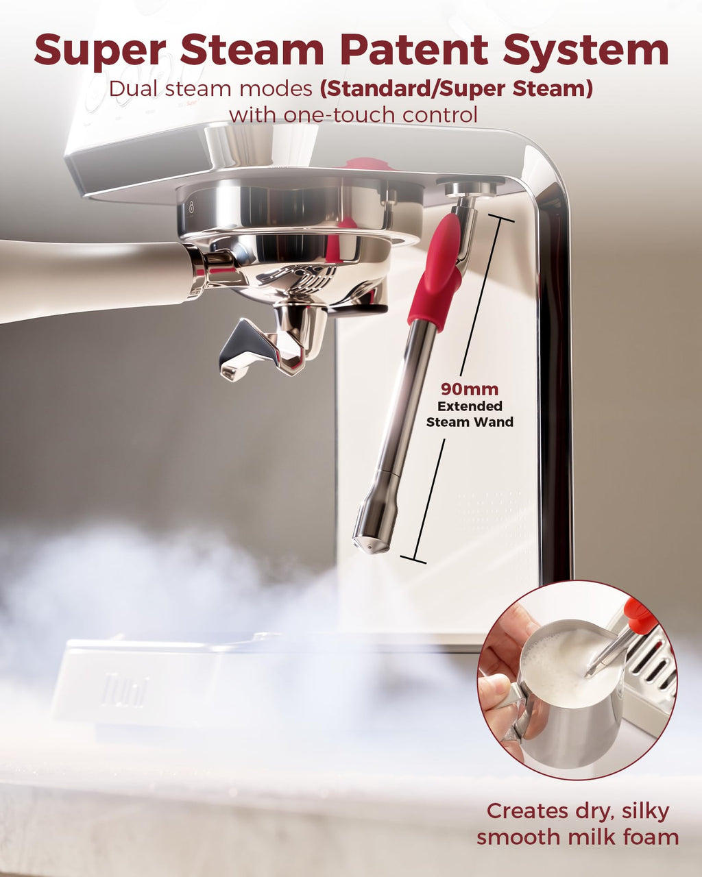 Conical Burr Coffee Grinder with Espresso Machine E640