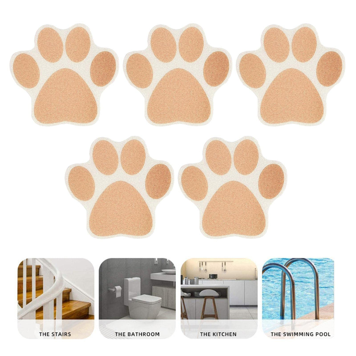 Brown Non Slip Bathtub Stickers M15255