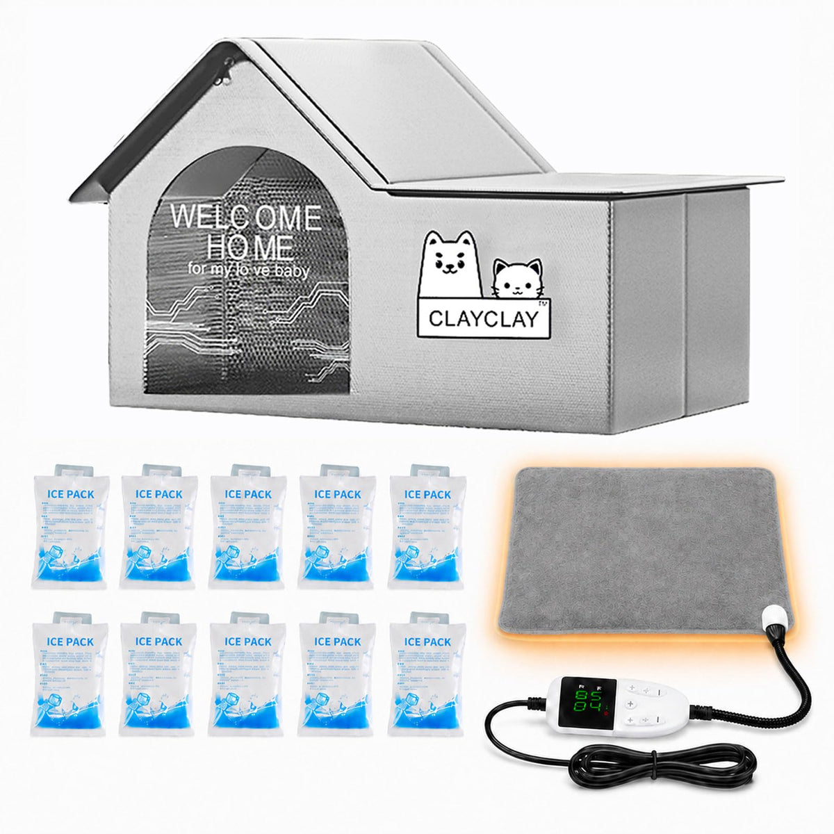 Heated Waterproof Insulated Outdoor Cat House I4679