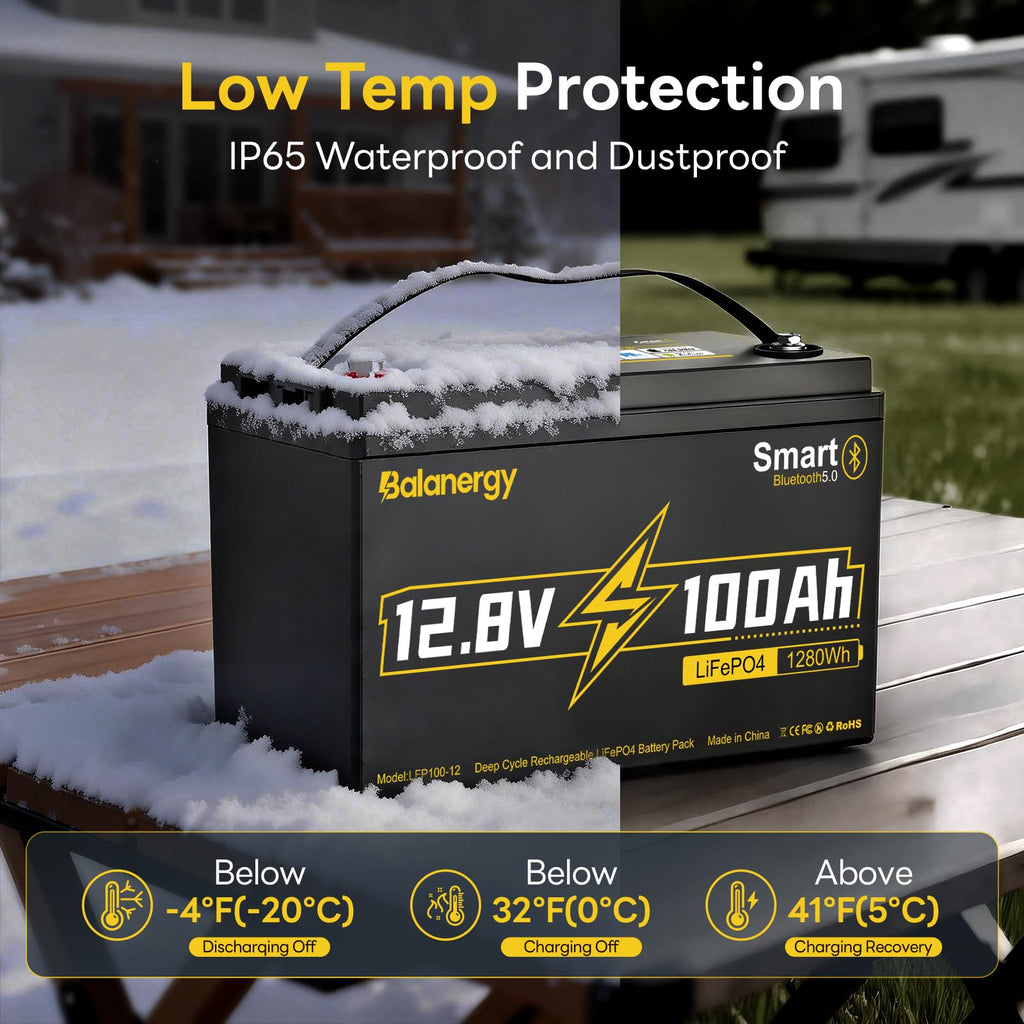 12V 100Ah LiFePO4 Lithium Battery Group 31 with 100A BMS Y731043