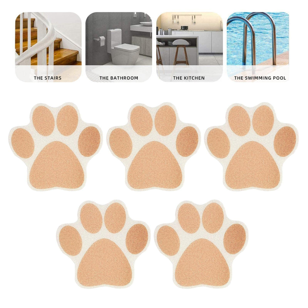 Brown Non Slip Bathtub Stickers M15255