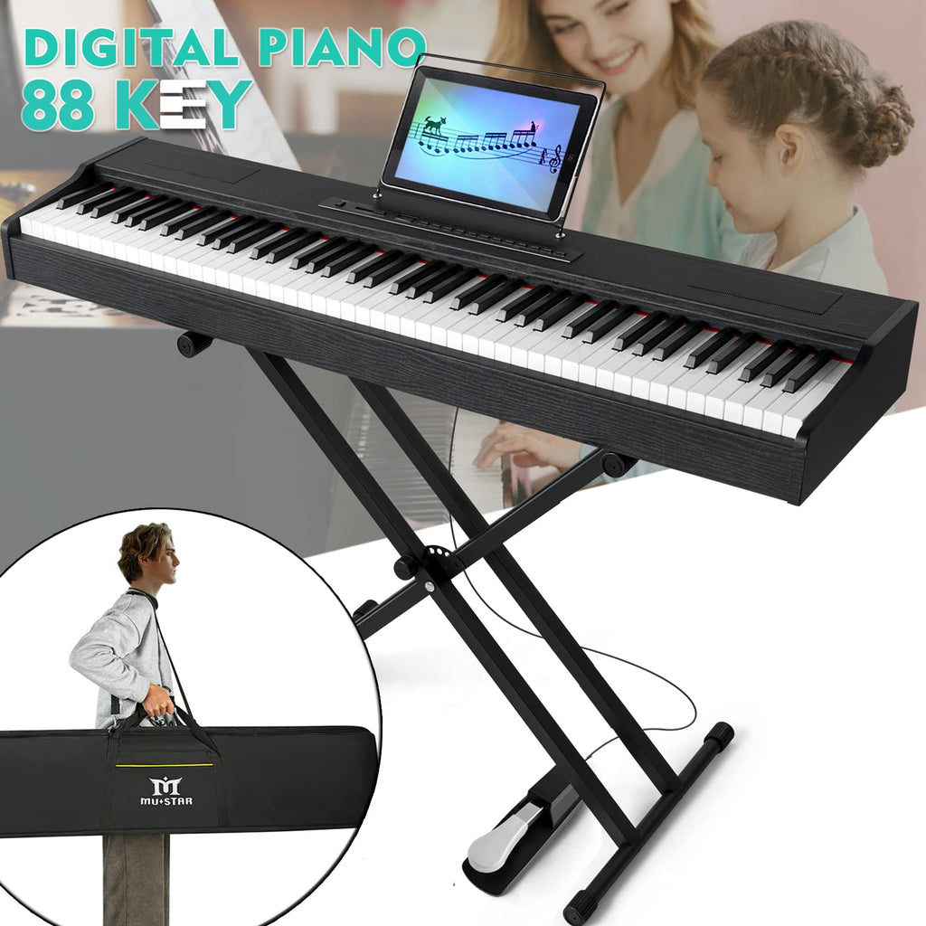 88 Key Fully Weighted Hammer Action Digital Piano with Stand F752956