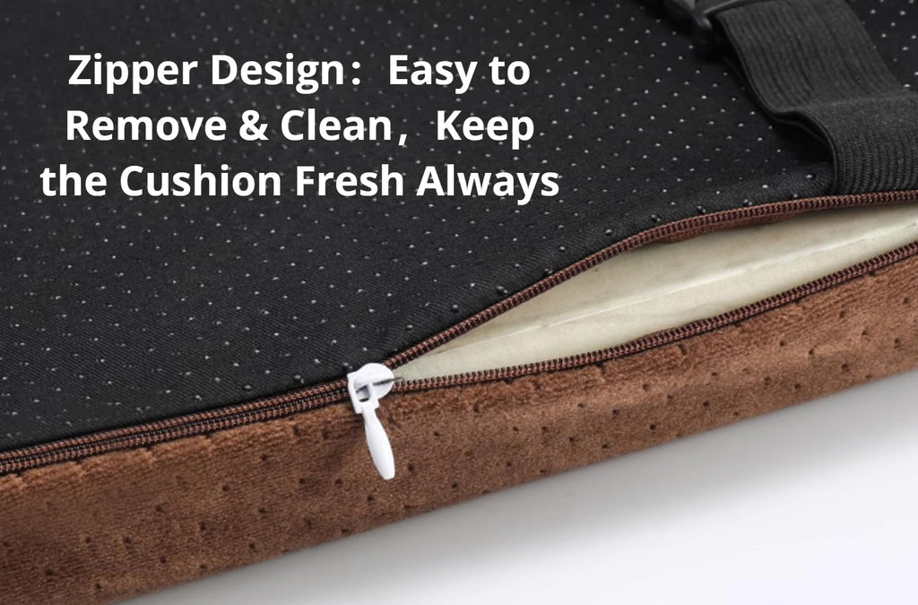 Memory Foam Chair Cushion with Strap Ties S35716