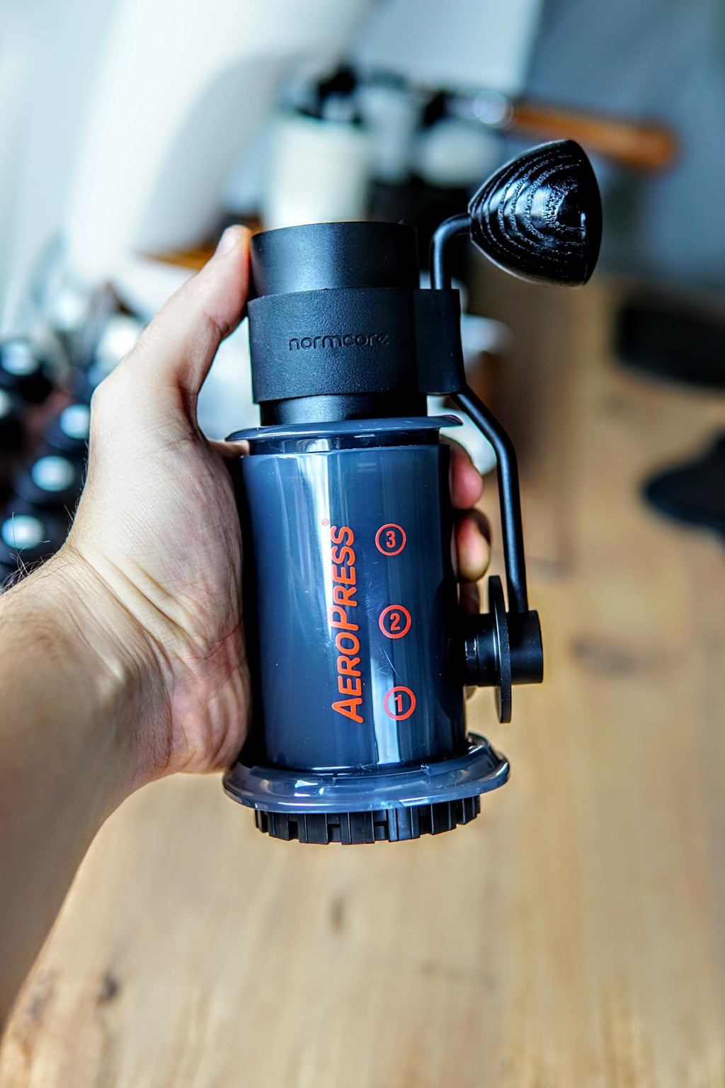 Manual Coffee Grinder with Stainless Steel Conical Burr B65593