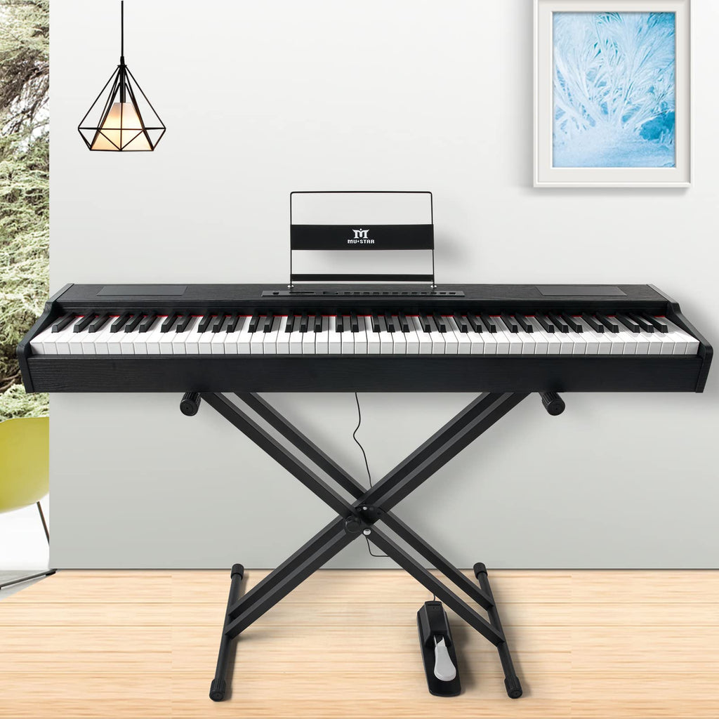88 Key Fully Weighted Hammer Action Digital Piano with Stand F752956