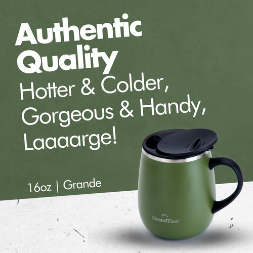 16 oz Insulated Stainless Steel Coffee Mug 2-Pack Q482498