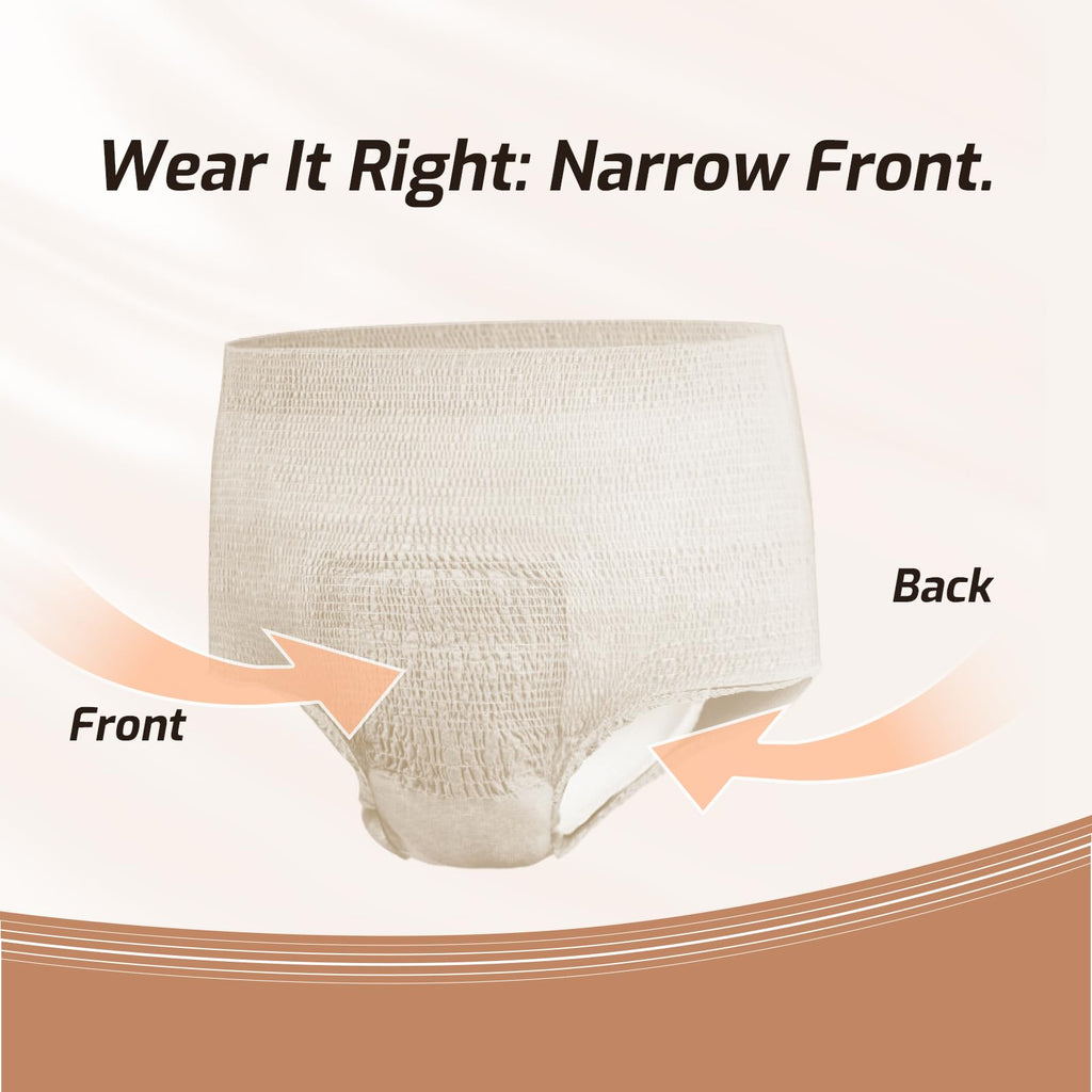 Beige Large Incontinence Underwear 128 Count C9477