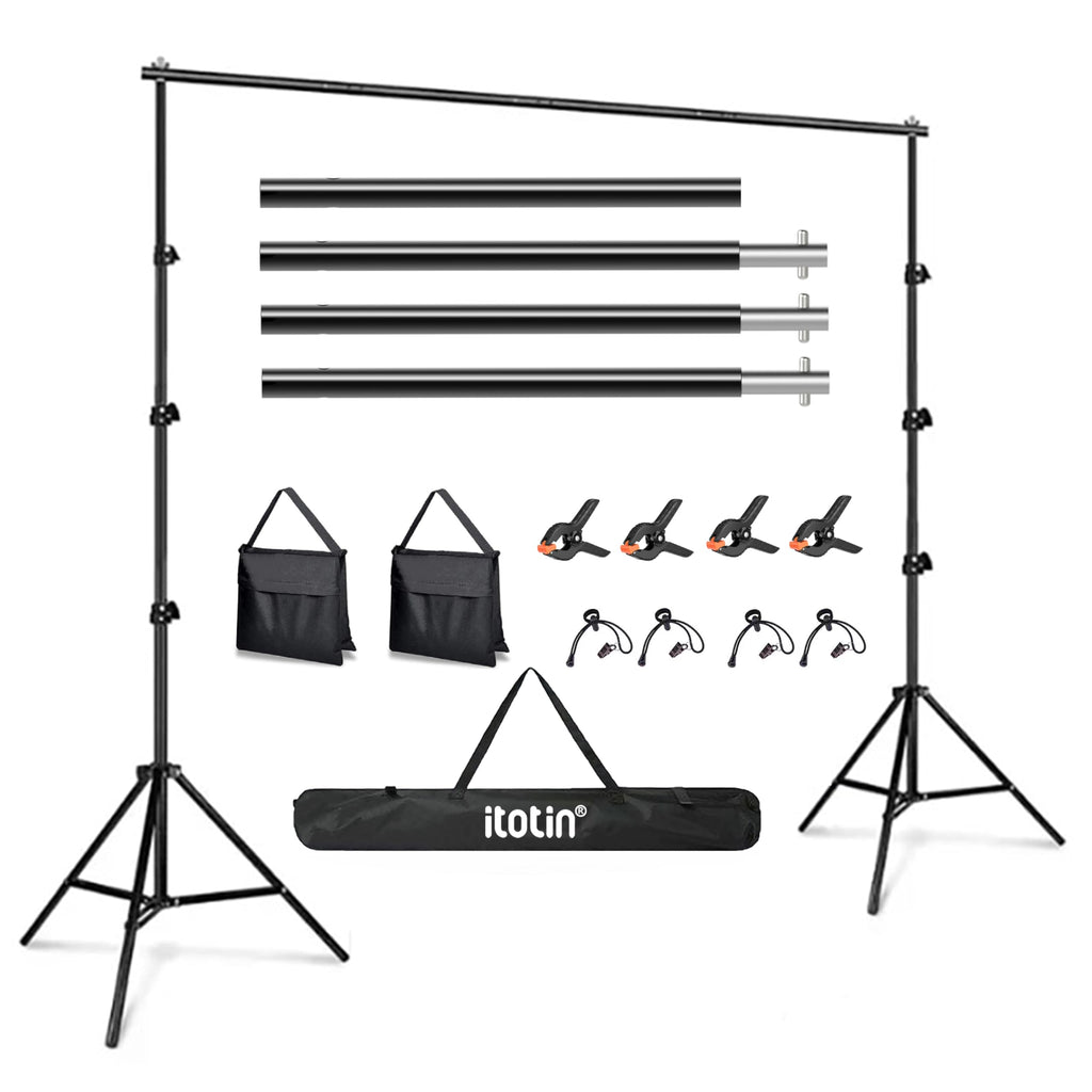 Adjustable Photo Backdrop Stand 9ft x 10ft with Carry Bag D5124